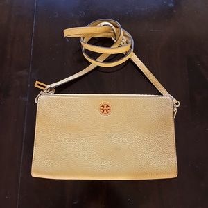 Tory Burch Kira Pebbled Leather Wallet Crossbody